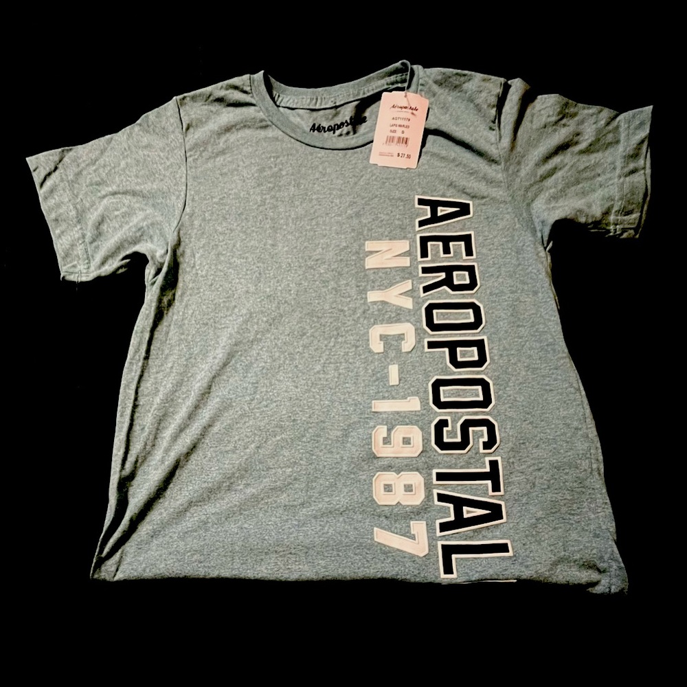 NWT Aeropostale Tshirt light blue, men’s sz small.